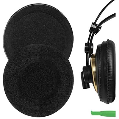 GEEKRIA Almohadillas de Terciopelo de Repuesto Comfort para AKG K240/K240S/K240MKII/K241/K270/K271/K271S/K272/K52/K72/K92/K242/K340/K550/K551 (Negro) GEEKRIA Almohadillas de Terciopelo de Repuesto Comfort para AKG K240/K240S/K240MKII/K241/K270/K271/K271S/K272/K52/K72/K92/K242/K340/K550/K551 (Negro)