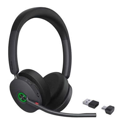 Yealink Auriculares BH 74 UC Bluetooth, ANC híbrido, Tiempo de conversación de 32 Horas, USB-C/A, Rango de 50 m Yealink Auriculares BH 74 UC Bluetooth, ANC híbrido, Tiempo de conversación de 32 Horas, USB-C/A, Rango de 50 m