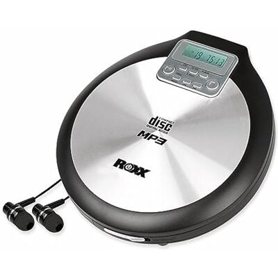 ROXX Reproductor de CD portátil PCD 600 CD, CD-R, CD-RW, MP3, Color Negro ROXX Reproductor de CD portátil PCD 600 CD, CD-R, CD-RW, MP3, Color Negro