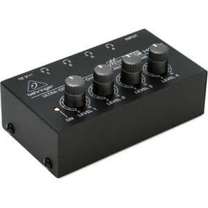 Behringer MICROAMP Ultra-Compact 4-Channel Stereo Headphone Amplifier for Studio Monitoring Behringer MICROAMP Ultra-Compact 4-Channel Stereo Headphone Amplifier for Studio Monitoring