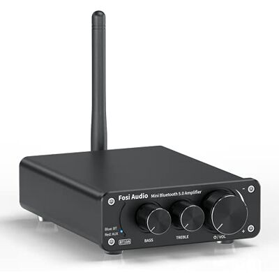 Fosi Audio BT10A Bluetooth 5.0 Amplificador de Audio Estéreo 2 Canales Clase D Mini Hi-Fi Integrado Amperio para Altavoces de Casa 50W x2 TPA3116 Fosi Audio BT10A Bluetooth 5.0 Amplificador de Audio Estéreo 2 Canales Clase D Mini Hi-Fi Integrado Amperio para Altavoces de Casa 50W x2 TPA3116