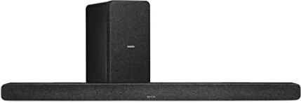 Denon DHT-S517 Barra de sonido con subwoofer, Bluetooth, Dolby Digital, Dolby Atmos, barra de sonido para TV, potenciador de diálogo, HDMI ARC, transmisión de música, incluye cable HDMI