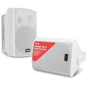 Pyle Sistema de par de Altavoces, Activo, Pasivo, Resistentes a la Intemperie, Inalambricos, Sonido Estereo, Interiores, Exteriores, AUX, Bluetooth, Blanco Pyle Sistema de par de Altavoces, Activo, Pasivo, Resistentes a la Intemperie, Inalambricos, Sonido Estereo, Interiores, Exteriores, AUX, Bluetooth, Blanco