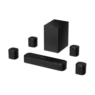 ULTIMEA Barra de Sonido 7.1CH para TV, Sistema de Sonido Dolby Atmos con 4 Altavoces envolventes, VoiceMX, BassMX, 420W de Potencia máxima, HDMI eARC, Control por App, Aura A60 Pro, Modelo 2026 ULTIMEA Barra de Sonido 7.1CH para TV, Sistema de Sonido Dolby Atmos con 4 Altavoces envolventes, VoiceMX, BassMX, 420W de Potencia máxima, HDMI eARC, Control por App, Aura A60 Pro, Modelo 2026