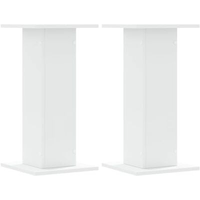 KFPOERTFGD Juego de 2 soportes para altavoces, color blanco, 30 x 30 x 60 cm, altura regulable, soporte para altavoces de estantería HiFi, soporte estable de madera KFPOERTFGD Juego de 2 soportes para altavoces, color blanco, 30 x 30 x 60 cm, altura regulable, soporte para altavoces de estantería HiFi, soporte estable de madera