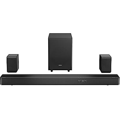 Hisense AX5125H Barra de Sonido 5.1.2, 500W, Subwoofer y Altavoces Traseros inalámbricos, Altavoces Tiro Techo, Dolby Atmos, Hi Concerto, 7 Modos EQ, 4K Pass Through, Bluetooth 5.3 Hisense AX5125H Barra de Sonido 5.1.2, 500W, Subwoofer y Altavoces Traseros inalámbricos, Altavoces Tiro Techo, Dolby Atmos, Hi Concerto, 7 Modos EQ, 4K Pass Through, Bluetooth 5.3