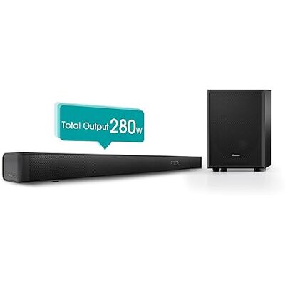Hisense AX3100G Barra de Sonido con 280 W, 5 Altavoces y subwoofer 6.5, Dolby Atmos, DTS Virtual X, Bluetooth 5.0, EZ Play Hisense AX3100G Barra de Sonido con 280 W, 5 Altavoces y subwoofer 6.5, Dolby Atmos, DTS Virtual X, Bluetooth 5.0, EZ Play