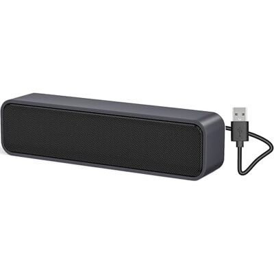 ADELGO Altavoz de computadora, Altavoces USB para Ordenador Mini Barra de Sonido Portátiles Altavoz de Sonido estéreo para Escritorio, PC con Window ADELGO Altavoz de computadora, Altavoces USB para Ordenador Mini Barra de Sonido Portátiles Altavoz de Sonido estéreo para Escritorio, PC con Window