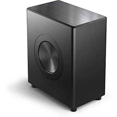 Philips FW1 Subwoofer inalámbrico Sonido cinematográfico Graves Ricos y Profundos Bonito diseño 420 W de Potencia de Salida Negro Philips FW1 Subwoofer inalámbrico Sonido cinematográfico Graves Ricos y Profundos Bonito diseño 420 W de Potencia de Salida Negro