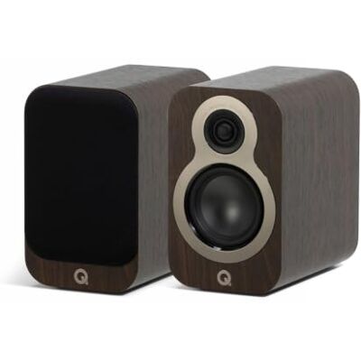 Q Acoustics 3010c Par de altavoces compactos para estantería Claro Walnut, tipo de carcasa réflex de 2 vías, controlador de graves de 4 pulgadas, tweeter de 0.9 pulgadas, altavoces estéreo Q Acoustics 3010c Par de altavoces compactos para estantería Claro Walnut, tipo de carcasa réflex de 2 vías, controlador de graves de 4 pulgadas, tweeter de 0.9 pulgadas, altavoces estéreo