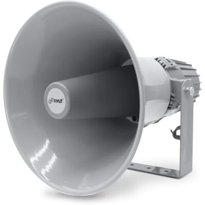 Pyle altavoz de bocina PA, 32cms, Compacto, Para interiores y exteriores, Impedancia de 16 ohmios, Potencia de 60V, Montaje para sistema de audio 70V Pyle altavoz de bocina PA, 32cms, Compacto, Para interiores y exteriores, Impedancia de 16 ohmios, Potencia de 60V, Montaje para sistema de audio 70V