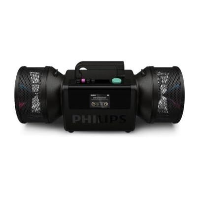 Philips The Tube Altavoz inalámbrico TAMS80B 280 W máximo, Bluetooth 6.0, IP67 Impermeable, batería de 24 Horas, Sonido estéreo, Auracast, USB-C, Luces LED, Negro Philips The Tube Altavoz inalámbrico TAMS80B 280 W máximo, Bluetooth 6.0, IP67 Impermeable, batería de 24 Horas, Sonido estéreo, Auracast, USB-C, Luces LED, Negro