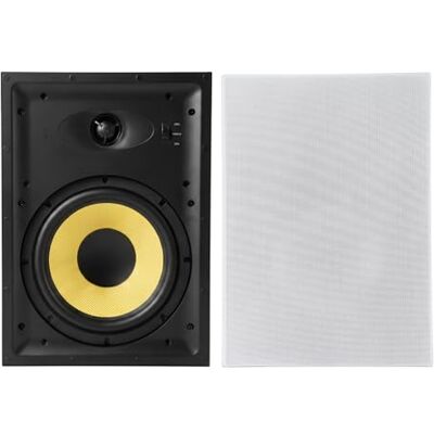 VEVOR Altavoces de Pared 203,2 mm 1 Par, Sistema de Altavoces Empotrables para Pared, con Rejilla Pintable, Sonido Hi-Fi, Potencia Máxima de 200 W, Rectangulares, para Sala de Estar, Cine en Casa VEVOR Altavoces de Pared 203,2 mm 1 Par, Sistema de Altavoces Empotrables para Pared, con Rejilla Pintable, Sonido Hi-Fi, Potencia Máxima de 200 W, Rectangulares, para Sala de Estar, Cine en Casa