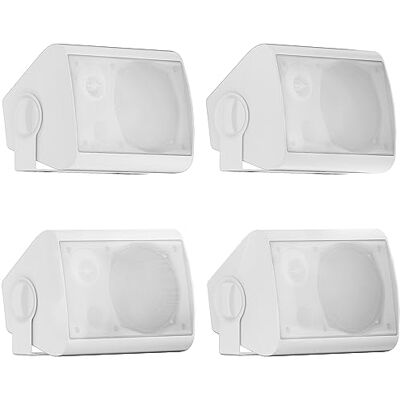 Herdio 5.25 Pulgadas de Altavoces pasivos al Aire Libre de Altavoz de Montaje de Pared de 600 vatios con Agua de Agua para el Porche de Patio al Aire Libre (4 Altavoz Blanco) Herdio 5.25 Pulgadas de Altavoces pasivos al Aire Libre de Altavoz de Montaje de Pared de 600 vatios con Agua de Agua para el Porche de Patio al Aire Libre (4 Altavoz Blanco)