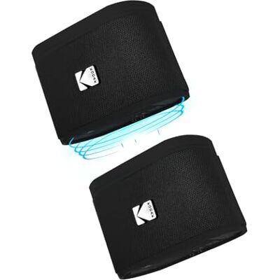 Kodak SoundBrix Altavoz Bluetooth portátil doble, apilamiento magnético y conecta hasta 100 altavoces inalámbricos, potente sonido de graves de 5 W, alcance de 50 m, reproducción de 5 horas, altavoz Kodak SoundBrix Altavoz Bluetooth portátil doble, apilamiento magnético y conecta hasta 100 altavoces inalámbricos, potente sonido de graves de 5 W, alcance de 50 m, reproducción de 5 horas, altavoz
