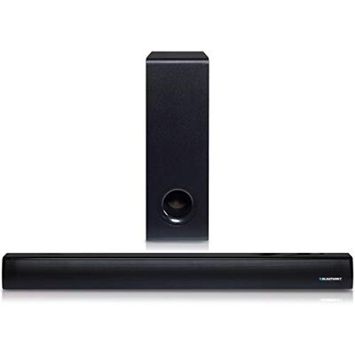Blaupunkt Barra de Sonido con subwoofer (HDMI, ARC, TV estéreo, 60 W RMS y Bluetooth, Mando a Distancia, Incluye Pilas) Blaupunkt Barra de Sonido con subwoofer (HDMI, ARC, TV estéreo, 60 W RMS y Bluetooth, Mando a Distancia, Incluye Pilas)