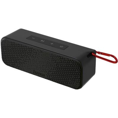 Hama Altavoz Bluetooth portátil (Altavoces inalámbricos, a Prueba de Salpicaduras IPX4, 8W de Potencia, 10H de música, Carga rápida, 2.500 mAH) Negro Hama Altavoz Bluetooth portátil (Altavoces inalámbricos, a Prueba de Salpicaduras IPX4, 8W de Potencia, 10H de música, Carga rápida, 2.500 mAH) Negro