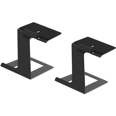Vdaxvme Soporte de altavoces de metal para estantería de 6°, soporte de altavoces inclinados para la mayoría de los altavoces pequeños y medianos, soporte de escritorio Vdaxvme Soporte de altavoces de metal para estantería de 6°, soporte de altavoces inclinados para la mayoría de los altavoces pequeños y medianos, soporte de escritorio