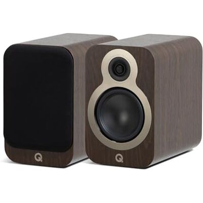Q Acoustics 3030c Par de altavoces de estantería Claro Walnut, tipo de carcasa réflex de 2 vías, controlador de graves de 5.5 pulgadas, tweeter de 0.9 pulgadas, altavoz Q Acoustics 3030c Par de altavoces de estantería Claro Walnut, tipo de carcasa réflex de 2 vías, controlador de graves de 5.5 pulgadas, tweeter de 0.9 pulgadas, altavoz