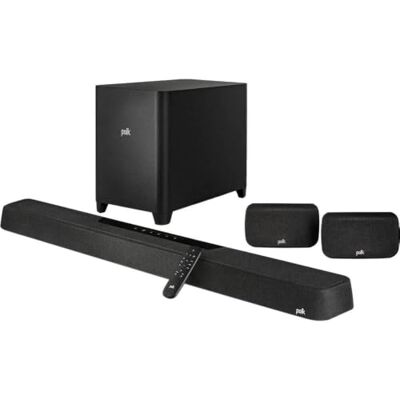 Polk Audio 7.1.2 Barra de sonido de canal con subwoofer inalámbrico de 10 pulgadas y altavoces envolvente SR2 para Smart TV, Dolby Atmos y DTS:X, tecnologías patentadas VoiceAdjust Polk Audio 7.1.2 Barra de sonido de canal con subwoofer inalámbrico de 10 pulgadas y altavoces envolvente SR2 para Smart TV, Dolby Atmos y DTS:X, tecnologías patentadas VoiceAdjust