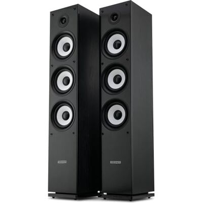 Bennett & Ross Ultrasphere Pareja De Altavoces HiFi De Pie Negro 2 x 100W Bennett & Ross Ultrasphere Pareja De Altavoces HiFi De Pie Negro 2 x 100W