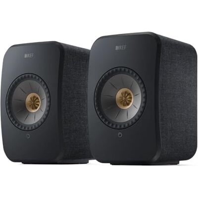 KEF LSX II Sistema de Altavoces inalámbricos HiFi (Negro carbón) KEF LSX II Sistema de Altavoces inalámbricos HiFi (Negro carbón)