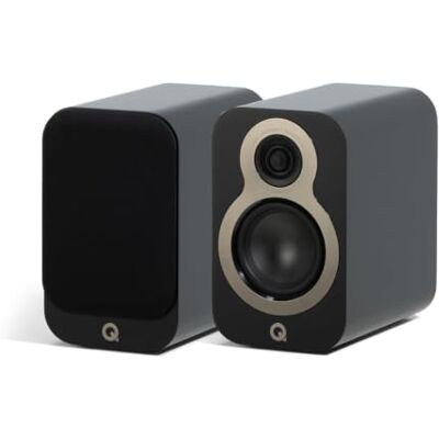Q Acoustics 3010c Par de altavoces compactos para estantería, color negro satinado, carcasa réflex de 2 vías, woofer de 4 pulgadas, tweeter de 0.9 pulgadas Q Acoustics 3010c Par de altavoces compactos para estantería, color negro satinado, carcasa réflex de 2 vías, woofer de 4 pulgadas, tweeter de 0.9 pulgadas