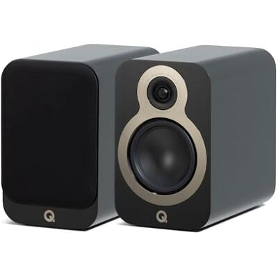 Q Acoustics 3030c Par de altavoces de estantería – Carcasa réflex bidireccional, controlador de graves de 5.5 pulgadas, tweeter de 0.9 pulgadas – Altavoces estéreo/altavoces pasivos para sistema de Q Acoustics 3030c Par de altavoces de estantería – Carcasa réflex bidireccional, controlador de graves de 5.5 pulgadas, tweeter de 0.9 pulgadas – Altavoces estéreo/altavoces pasivos para sistema de
