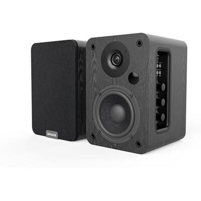 Aiwa Altavoces Activos ASP-A 200 (Potencia 2 X 25W RMS, HDMI-ARC, COAXIAL, RCA-Audio). Color Negro Aiwa Altavoces Activos ASP-A 200 (Potencia 2 X 25W RMS, HDMI-ARC, COAXIAL, RCA-Audio). Color Negro