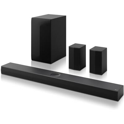 LG S70TR Barra de Sonido Inteligente, 500W Potencia y 5.1.1 Canales, Altavoces Dobles Traseros Inalámbricos, Sonido Envolvente Dolby Atmos y DTS:X, Hi-Res 24bits/96kHz LG S70TR Barra de Sonido Inteligente, 500W Potencia y 5.1.1 Canales, Altavoces Dobles Traseros Inalámbricos, Sonido Envolvente Dolby Atmos y DTS:X, Hi-Res 24bits/96kHz