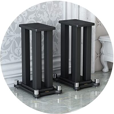 MDYHY Soportes para altavoces 1 par de soportes para altavoces de suelo de alta resistencia con sonido envolvente soportes para altavoces de estantería para cine en casa (color: negro, tamaño: 300 mm MDYHY Soportes para altavoces 1 par de soportes para altavoces de suelo de alta resistencia con sonido envolvente soportes para altavoces de estantería para cine en casa (color: negro, tamaño: 300 mm