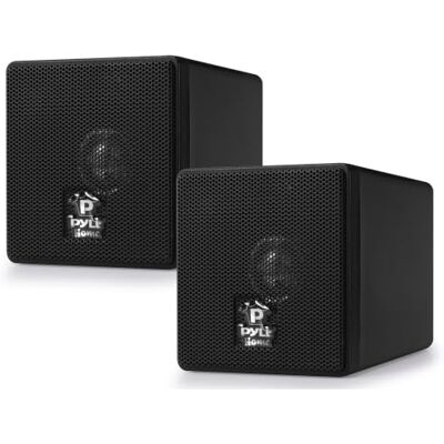Pyle Altavoces satelite, Mini Cube, Estanteria, Pequeños, Pasivos, Estereo, Cine en casa Pyle Altavoces satelite, Mini Cube, Estanteria, Pequeños, Pasivos, Estereo, Cine en casa