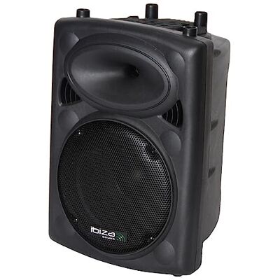 Ibiza SLK10A-BT Plug & Play 10"/25cm, Altavoz Activo de 400W con Amplificador Integrado Bluetooth, USB, SD y AUX Negro Ibiza SLK10A-BT Plug & Play 10"/25cm, Altavoz Activo de 400W con Amplificador Integrado Bluetooth, USB, SD y AUX Negro
