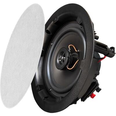 OSD Audio 6.5" 125W 2-Way Trimless Altavoz en el Techo Parrilla pintable (Blanco, par) OSD Audio 6.5" 125W 2-Way Trimless Altavoz en el Techo Parrilla pintable (Blanco, par)