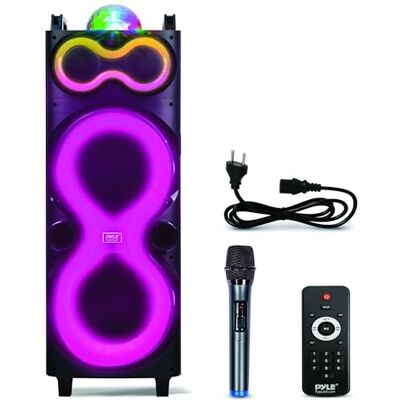 Pyle Altavoz Grande, Bluetooth, Portátil, Sistema True Wireless Stereo, Pantalla LED Pyle Altavoz Grande, Bluetooth, Portátil, Sistema True Wireless Stereo, Pantalla LED