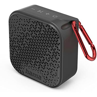 Hama Altavos Bluetooth Pocket 3.0 (Altavoz Portátil, A Prueba de Salpicaduras, 10 Metros de Alcance, IPX7, 1050 mAh, Carga Rápida) Color Negro Hama Altavos Bluetooth Pocket 3.0 (Altavoz Portátil, A Prueba de Salpicaduras, 10 Metros de Alcance, IPX7, 1050 mAh, Carga Rápida) Color Negro
