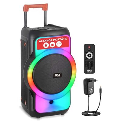 Pyle Altavoz Grande, Bluetooth, Portátil, Sistema True Wireless Stereo, Graves Potentes y Agudos Claros Pyle Altavoz Grande, Bluetooth, Portátil, Sistema True Wireless Stereo, Graves Potentes y Agudos Claros