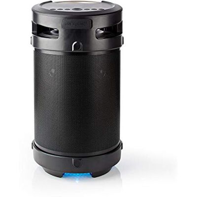 NEDIS Bluetooth® Party Boombox 3.5 Horas 4.1-210 W Reproducción Multimedia AUX/USB IPX5 Conectable Asa de Transporte Luz de Fiesta Negro/Plata NEDIS Bluetooth® Party Boombox 3.5 Horas 4.1-210 W Reproducción Multimedia AUX/USB IPX5 Conectable Asa de Transporte Luz de Fiesta Negro/Plata