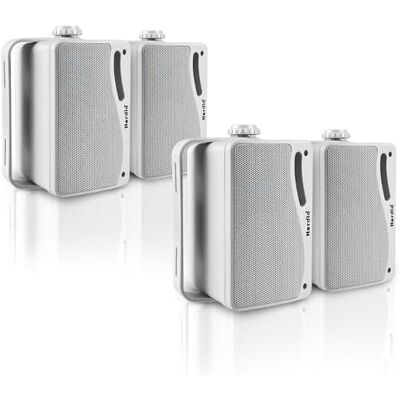 Herdio Altavoces pasivos de 3.5 Pulgadas para Exteriores, con Cable, Impermeables, para Montaje en Pared, con Sonido Superior de 400 W, Durabilidad para Todo Tipo de Clima, para el hogar, Patio Herdio Altavoces pasivos de 3.5 Pulgadas para Exteriores, con Cable, Impermeables, para Montaje en Pared, con Sonido Superior de 400 W, Durabilidad para Todo Tipo de Clima, para el hogar, Patio