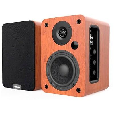 Aiwa Altavoces Activos ASP-A 200 (Potencia 2 X 25W RMS, HDMI-ARC, COAXIAL, RCA-Audio). Color Marrón Aiwa Altavoces Activos ASP-A 200 (Potencia 2 X 25W RMS, HDMI-ARC, COAXIAL, RCA-Audio). Color Marrón