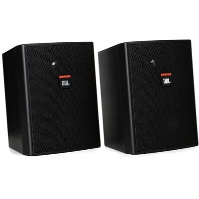 JBL Professional Compact Indoor/Outdoor Background/Foreground Speaker, Black, Sold as Pair JBL Professional Compact Indoor/Outdoor Background/Foreground Speaker, Black, Sold as Pair