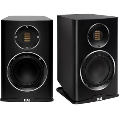 ELAC Carina BS243.4 Altavoces para estanterías, Color Negro Satinado ELAC Carina BS243.4 Altavoces para estanterías, Color Negro Satinado