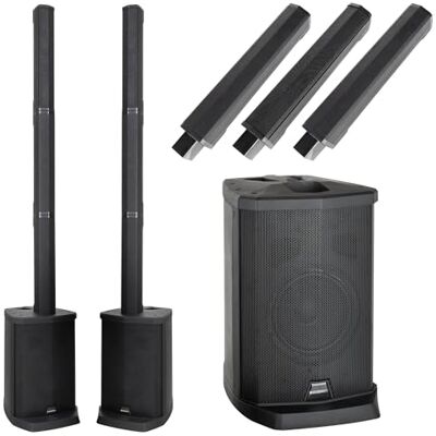 McGrey E-208LAB Conjunto de Altavoces estéreo de Sistema PA Line Array de Columna Activo con batería McGrey E-208LAB Conjunto de Altavoces estéreo de Sistema PA Line Array de Columna Activo con batería
