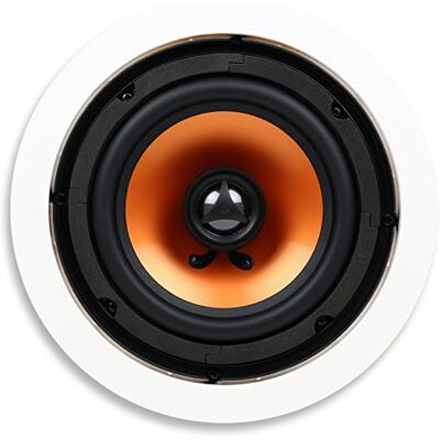 Micca Altavoz Redondo de 2 vías para empotrar en Techo, Recorte de 19,3 cm, Cine y Audio en Toda la Vivienda, Interior o Exterior Cubierto, woofer de 16,5 cm, Tweeter de 2,5 cm, Blanco, pintable Micca Altavoz Redondo de 2 vías para empotrar en Techo, Recorte de 19,3 cm, Cine y Audio en Toda la Vivienda, Interior o Exterior Cubierto, woofer de 16,5 cm, Tweeter de 2,5 cm, Blanco, pintable