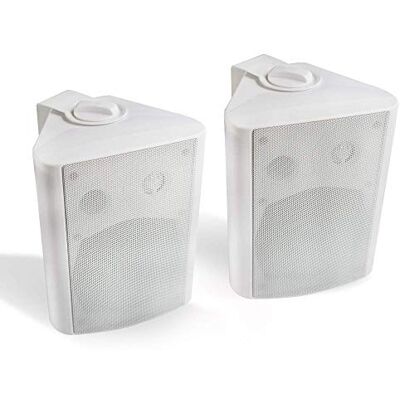 Herdio Altavoces para Exteriores, 200 vatios, 5.25 Pulgadas, Altavoz al Aire Libre, Impermeable para Patio, Interior y Exterior, Blanco Herdio Altavoces para Exteriores, 200 vatios, 5.25 Pulgadas, Altavoz al Aire Libre, Impermeable para Patio, Interior y Exterior, Blanco