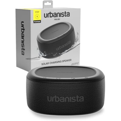 Urbanista Malibu Altavoz Bluetooth inalámbrico, altavoz alimentado por energía solar con reproducción sin fin, altavoz portátil impermeable IPX7, controles de botón, emparejamiento dual Bluetooth 5.2 Urbanista Malibu Altavoz Bluetooth inalámbrico, altavoz alimentado por energía solar con reproducción sin fin, altavoz portátil impermeable IPX7, controles de botón, emparejamiento dual Bluetooth 5.2