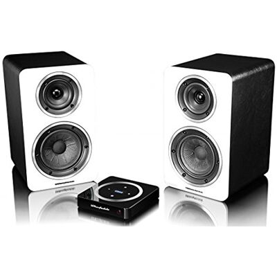 Wharfedale – Altavoces de estantería pares, color blanco Wharfedale – Altavoces de estantería pares, color blanco