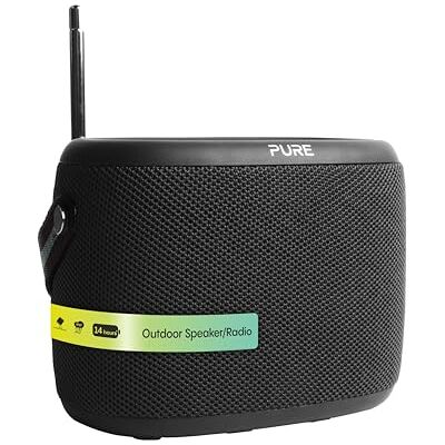 Pure Woodland Altavoz para Exteriores con Bluetooth y Radio Dab+/FM (Resistente al Agua IP67, portátil, batería de 14h jardín y Camping) Negro Pure Woodland Altavoz para Exteriores con Bluetooth y Radio Dab+/FM (Resistente al Agua IP67, portátil, batería de 14h jardín y Camping) Negro