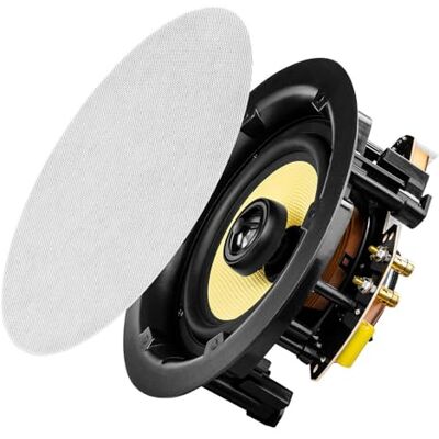 OSD Audio Par de Altavoces de Techo de 6.5 Pulgadas de 180 W, Rejilla magnética sin Bordes, Tweeter Giratorio, Rejilla para Pintar ACE650 OSD Audio Par de Altavoces de Techo de 6.5 Pulgadas de 180 W, Rejilla magnética sin Bordes, Tweeter Giratorio, Rejilla para Pintar ACE650