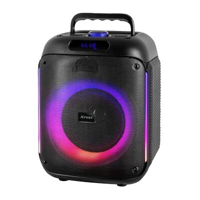Trevi XF 215 KB Altavoz portátil inalámbrico de 60 W, Altavoz portátil con USB, Micro SD, Line IN y función TWS, Ideal para Fiestas y Karaoke, micrófono con Cable y batería integrada Trevi XF 215 KB Altavoz portátil inalámbrico de 60 W, Altavoz portátil con USB, Micro SD, Line IN y función TWS, Ideal para Fiestas y Karaoke, micrófono con Cable y batería integrada